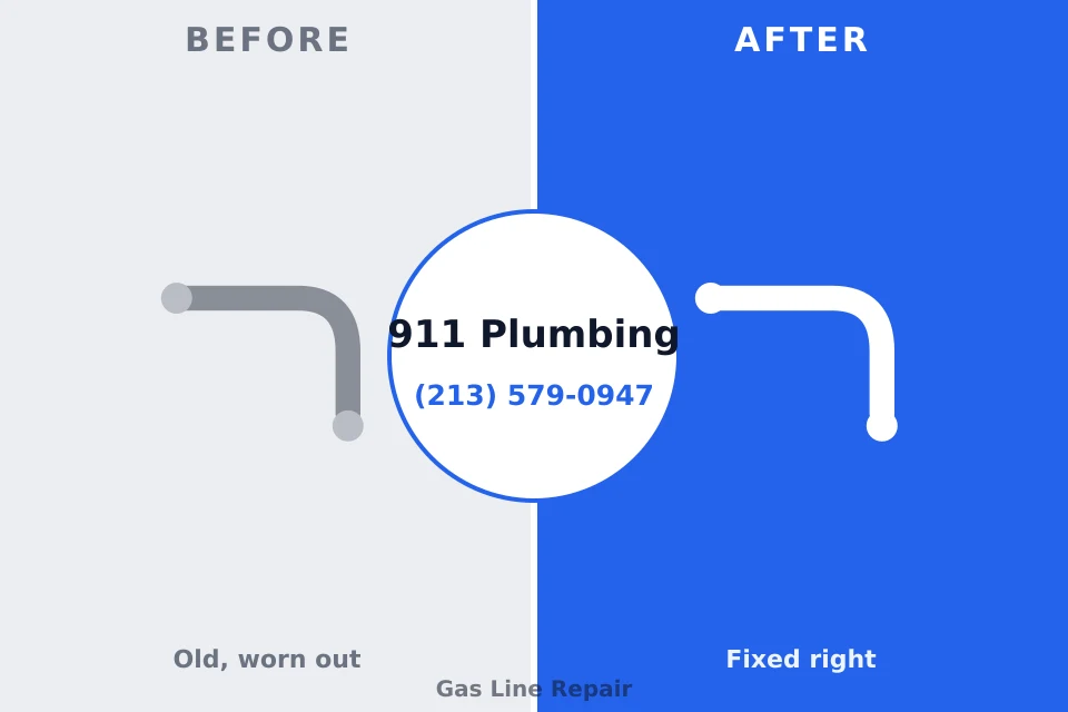 Before and after: plumbing repair Holiday Valley, OH